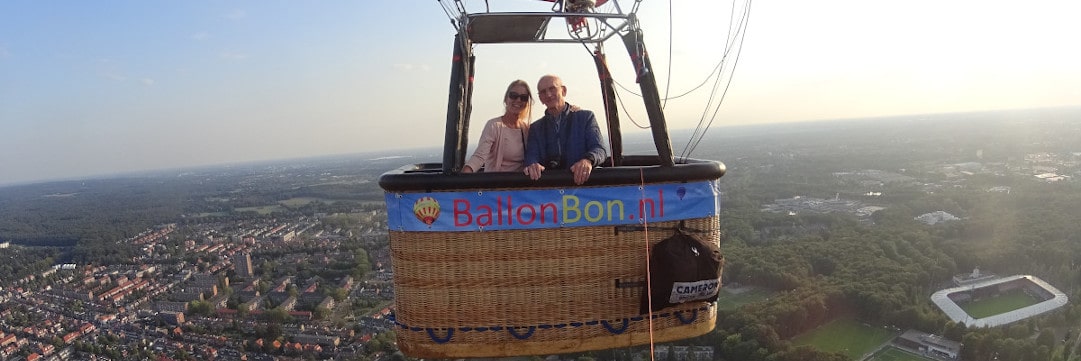 ballonvaren met 2 passagiers